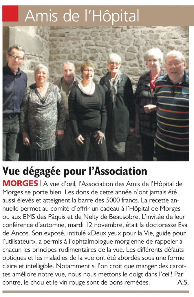 Journal de 23 nov 2012 Association des amis de l'hôpital de